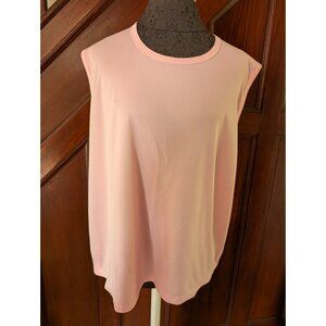 Extra Editions Pink Sleeveless Top 2x Womens Lightweight Casual Wear